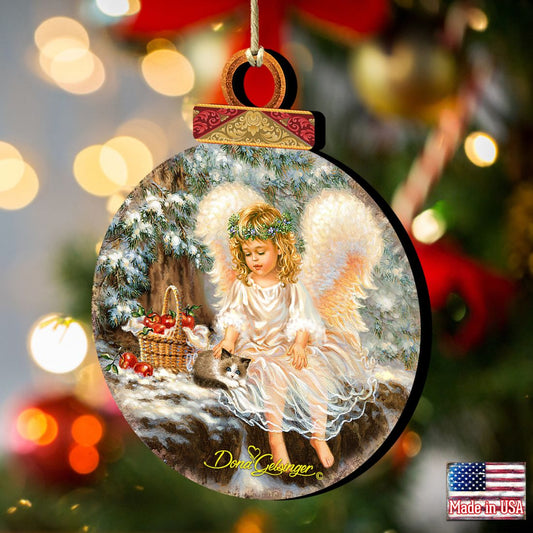 Winter Companions Wooden Ornaments by Gelsinger - Nativity Holiday Decor - 8021120-0718